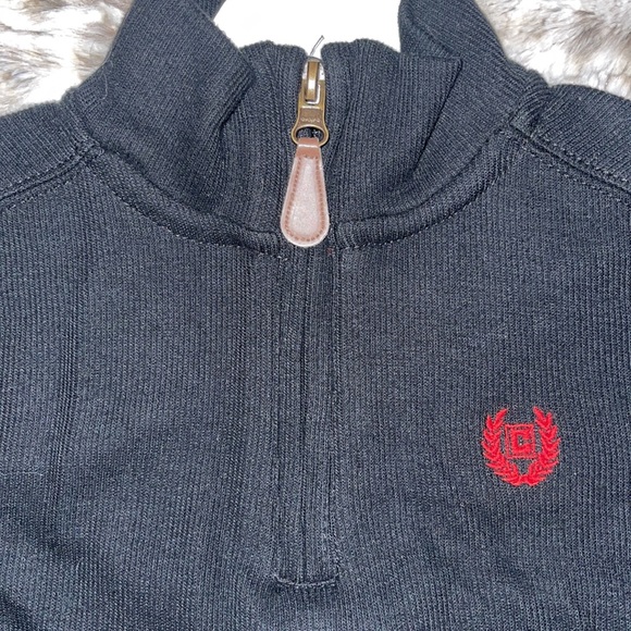 🐻🐻 NWT Chaps Black Quarter Zip Up Sweater Size 3T 100% Cotton - Picture 5 of 10